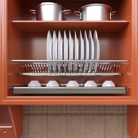 stainless steel plate rack cabinet|plate rack for inside cabinets.